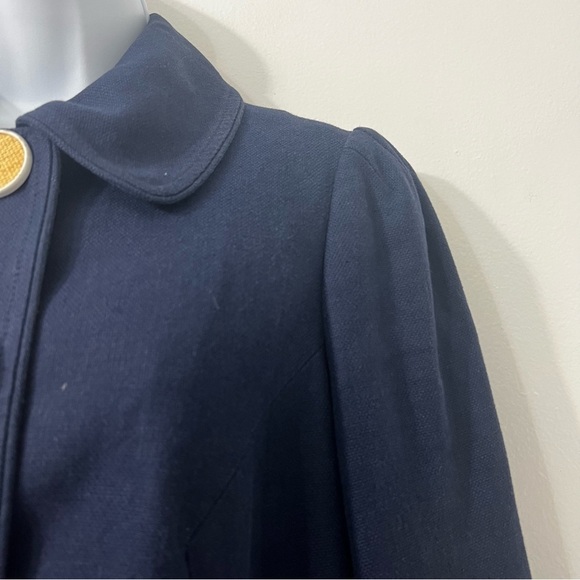 Lilly Pulitzer 3/4 Sleeve Coat Jacket 4 Linen Preppy Academia Coastal Career - Picture 4 of 14